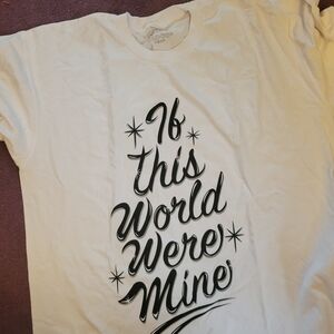 KENDRICK LAMAR TOUR White Graphic Tee with Black Text XXL